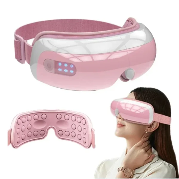 New Electric Eye Massager Hot Compress Air Bag Vibration Bluetooth Music Relief Fatigue Dark Circles Improve Sleep Sleep Mask