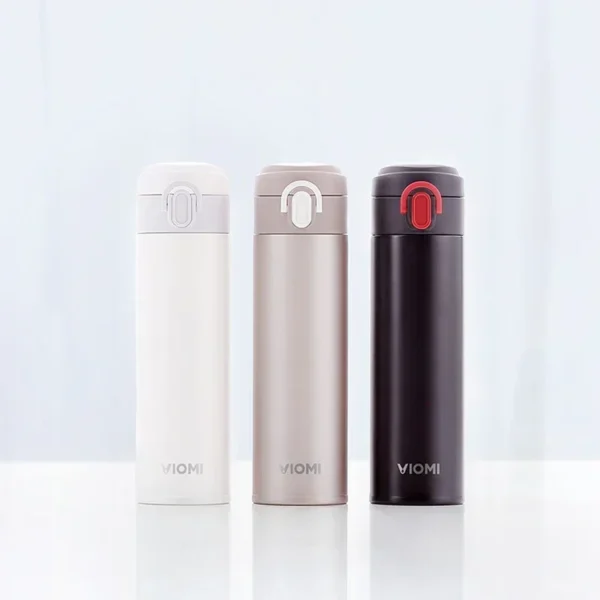 Second image of Youpin VIOMI Thermos Stainless Steel Cup Flask Water Bottle Cup 24 Hours Thermos 300ML Single Hand ON/Close For Smart Life