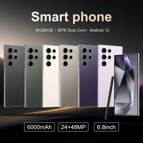 Second image of S25 Pro,Smartphone Android,6.8 inch,8+256GB ROM,Dual SIM,Mobile phone,Google Play Store,24+48MP,6000mAh,celulares